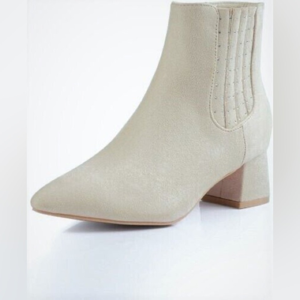 Heel the World Rhinestone Suede Boots NWT